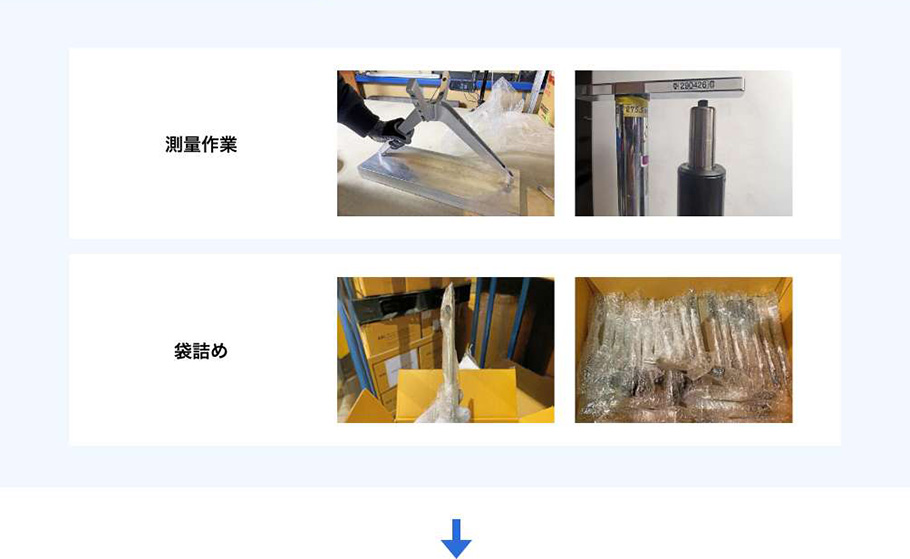 測量、袋詰め